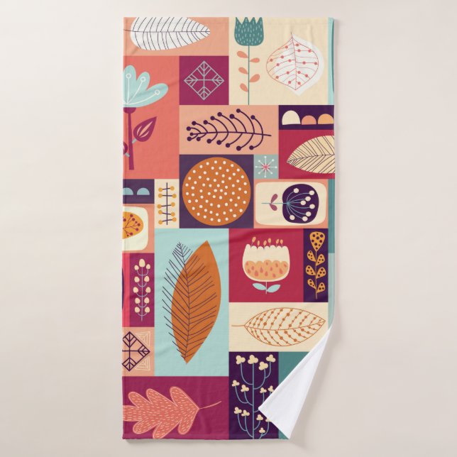 Fondo decorativo otoñal (Toalla de baño)