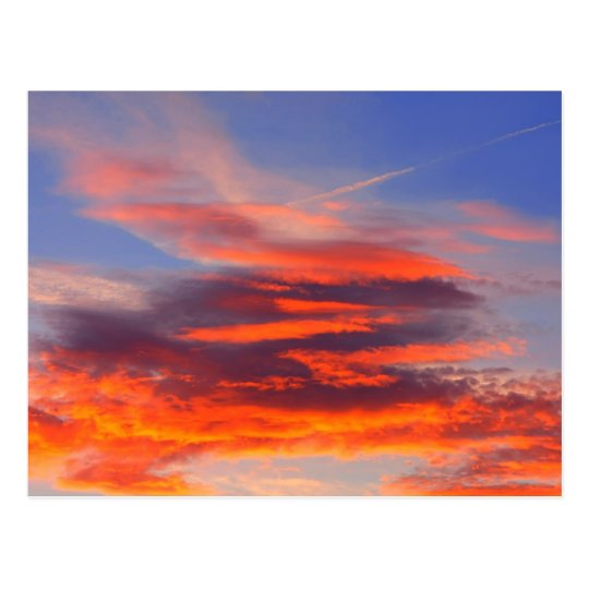Fondo del cielo colorido postal