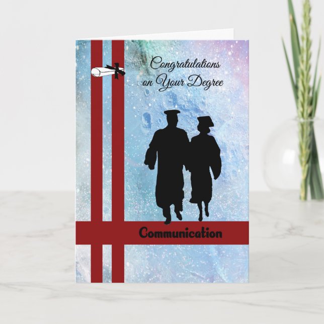 Fondo del espacio de la tarjeta de grado de comuni (Anverso)