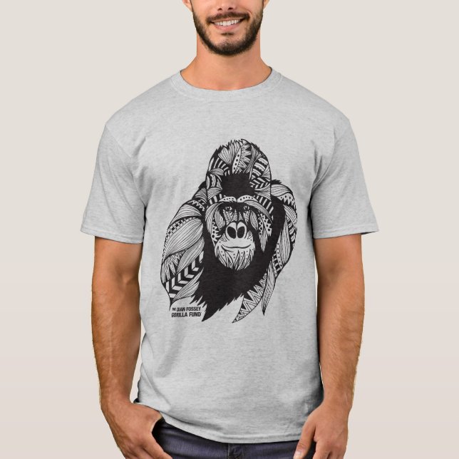 Fondo del gorila de Dian Fossey de la camisa de (Anverso)