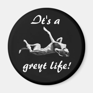 Fondo del negro del imán del galgo de la vida de