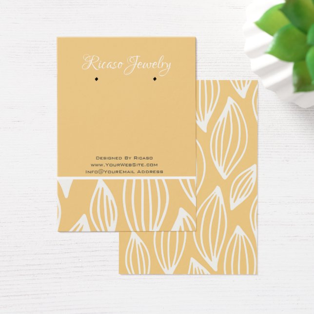 Fondo del patrón de hojas amarillas blancas (Escritorio)