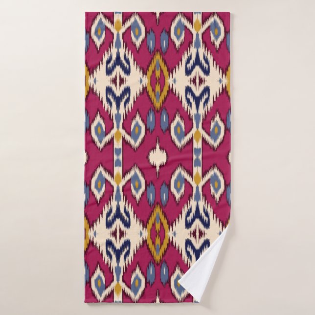 Fondo del patrón de quevron del ikat étnico Tradic (Toalla de baño)