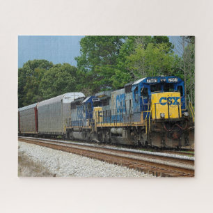 Fondo del tren CSX Diesel Jigsaw Puzzle
