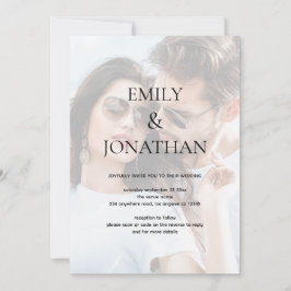 Fondo fotográfico moderno Código QR Invitación a l