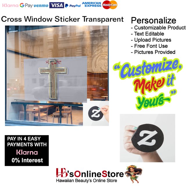 Fondo gris del Pegatina de ventana (Business Window Sticker with Grey Background.)