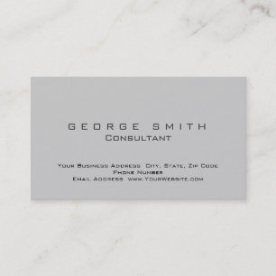 Fondo gris moderno simple tarjeta de presentación