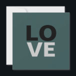 Fondo gris pizarra de moda Boda de amor<br><div class="desc">Puedes cambiar fácilmente las fuentes y los colores. También puedes agregar tu logotipo y la imagen de fondo como desees.</div>