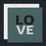 Fondo gris pizarra de moda Boda de amor<br><div class="desc">Puedes cambiar fácilmente las fuentes y los colores. También puedes agregar tu logotipo y la imagen de fondo como desees.</div>