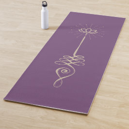 Fondo liso Unalome - Esterilla de yoga Plum + Dove