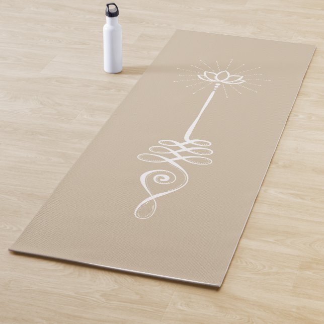Fondo Liso Unalome - Yoga Mat de Paloma + Nieve (In situ)