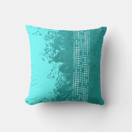 fondo marino acuático azul punto almohada colchón