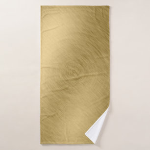 Fondo metalizado dorado cepillado o abstracto de t