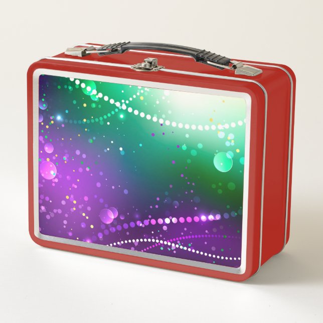 Fondo morado festivo Mardi Gras (Anverso)