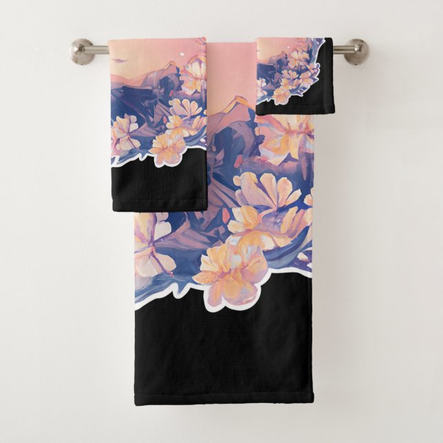 fondo negro con vista de montaña (In situ)