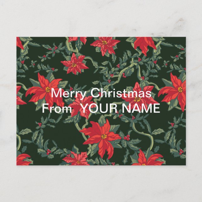 Fondo negro de la tarjeta postal del día del día d (Anverso)