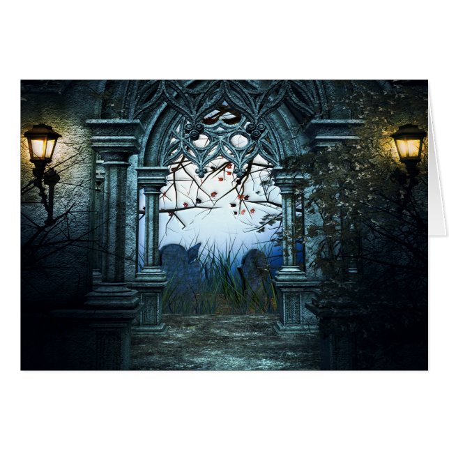 Fondo oscuro del cementerio (Anverso (Horizontal))