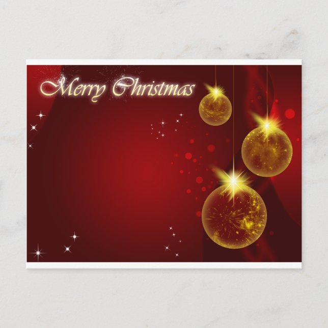 Fondo rojo de Feliz Navidad (Anverso)