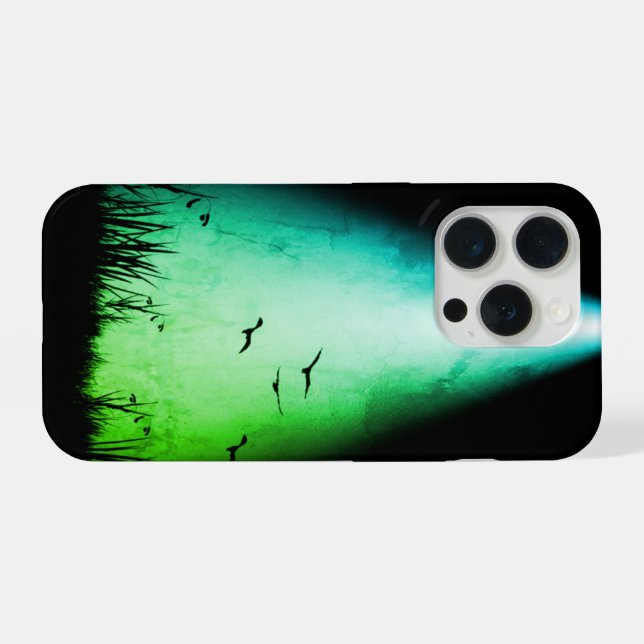 fondo sereno funda para iPhone 15 (Reverso Horizontal)