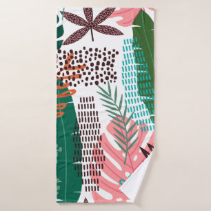 Fondo tropical sin foco con Monstera