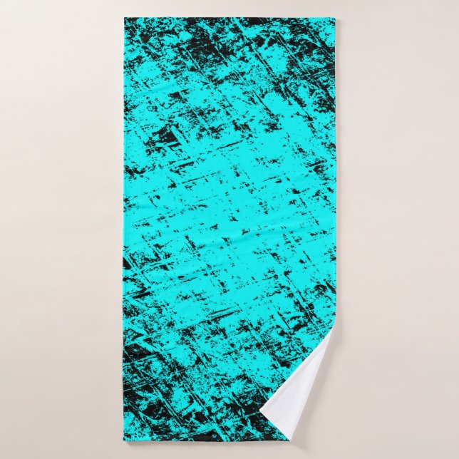 Fondo turquesa de color gris. elema de semitono (Toalla de baño)