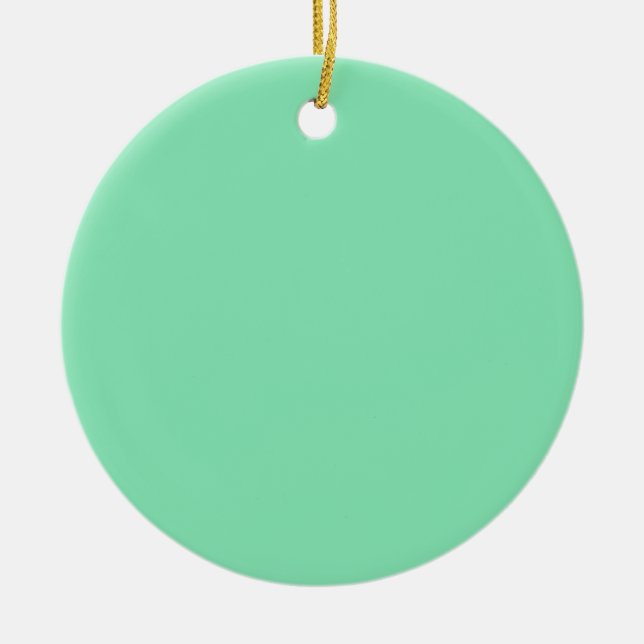 Fondo verde de la menta en un ornamento (Frente)