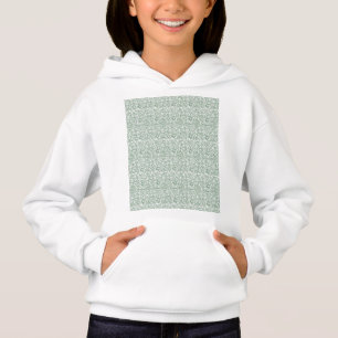 fondo verde y blanco con hojas pequeñas