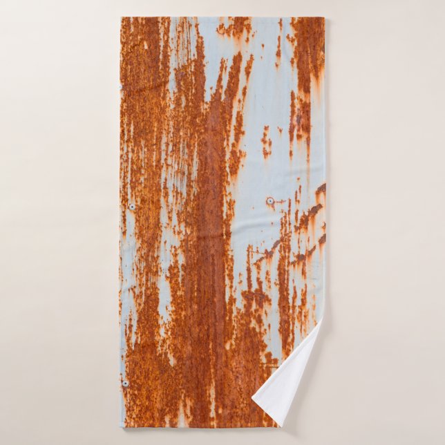 fondo y textura de la pared de acero oxidado (Toalla de baño)