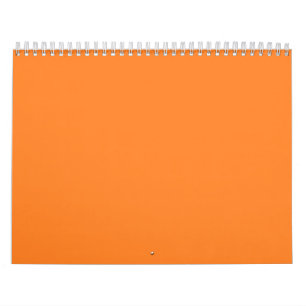Fondos anaranjados en un calendario