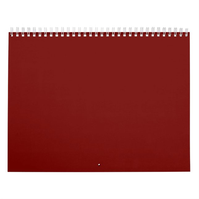 Fondos rojos en un calendario (Tapa)