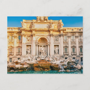 Fontana de Trevi en la postal de Roma
