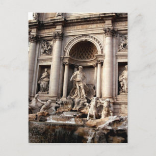 Fontana de Trevi, postal de viaje de Roma