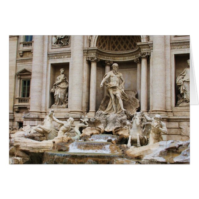 Fontana de Trevi Roma Italia Foto de viaje (Anverso (Horizontal))