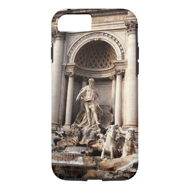 Fontana de Trevi Roma Italia Funda fuerte para iPh (Reverso)