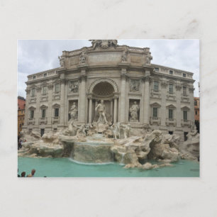 Fontana de Trevi, Roma, postal de Italia