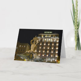 Fontana del Tritone, Roma, Italia - tarjeta