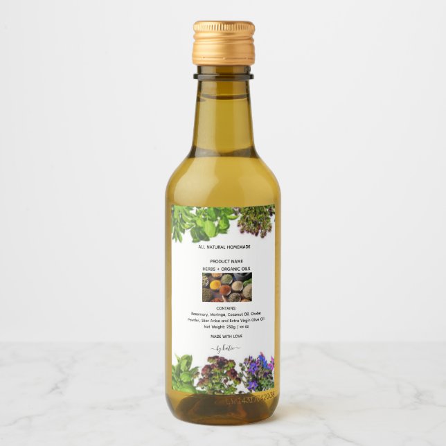 Food and Herbal Blend Label Set (Anverso)