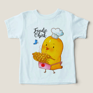 Foodie Chick Kids’ T‑Shirt (Age 3)
