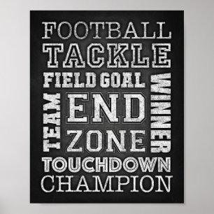 FOOTBALL CITA impresión de Rótulo