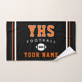 Football Icon, Custom Name & School, Team Gift
