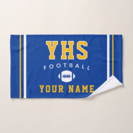 Football Icon, Custom Name & School, Team Gift
