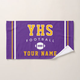 Football Icon, Custom Name & School, Team Gift