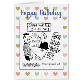 Football Referee quiere comprar tarjetas rojas y a