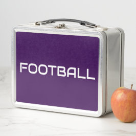 FOOTBALL Sleek White Text En Negrita Profundo Púrp