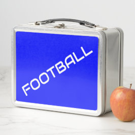 FOOTBALL Sleek White Text Royal Blue Background