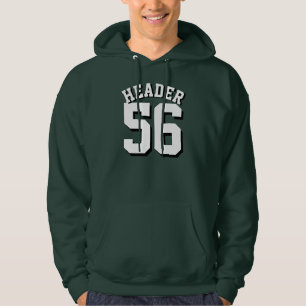 Forest Green y diseño blanco del jersey de los