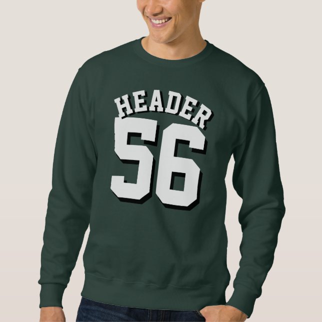 Forest Green y diseño blanco del jersey de los (Anverso)