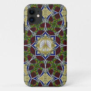 Forest Web Mandala Peace Star iPhone 5 Funda