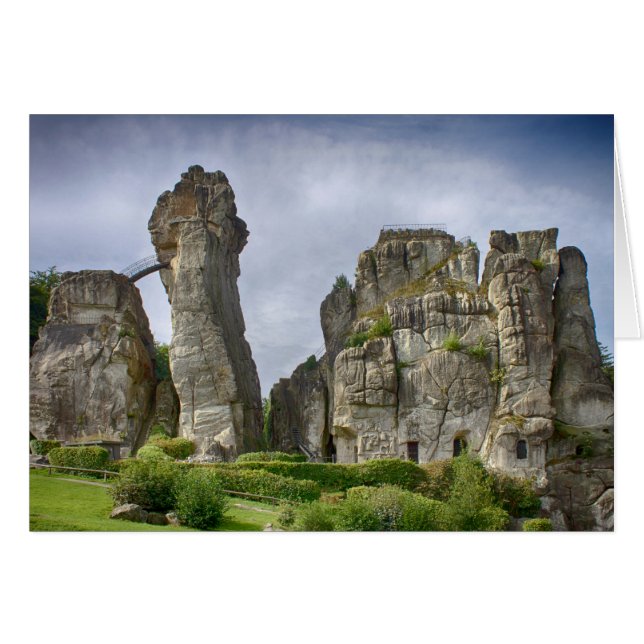 Forestal Externsteine Teutoburg Alemania (Anverso (Horizontal))