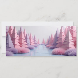 foret de sapins origami rose 